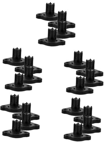 Gatuida 20pcs Rv Awning Bracket Foot Replacement Parts for Tent Canopy Camping Equipment Event Shelter Sides Material Splashproof Design Easy Install Automatic Foot