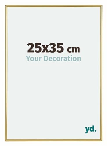 yd. Your Decoration - Puzzlerahmen 25x35 cm - Gold - Puzzlerahmen 500-1000 Teile - Kunststoff Bilderrahmen - Annecy