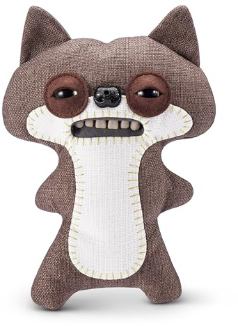 Fuggler Fart Face 23 cm von ZURU, Lustiges Hässliches Monster, Plüschtier für Kinder und Erwachsene (Suspicious Fox/Chase)