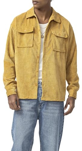 Redbridge by Tarz Cool - Cordhemd - Langarm Overshirt aus Cord - Vintage Hemdjacke mit Brusttaschen