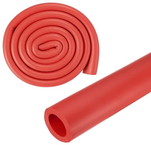 M METERXITY Pipe Insulation Foam Tube, 18mm ID 30mm OD 3.3Ft 1m Length, Soft Flexible Foam Tubing Pipe Insulation for Handle Grip Support/Guitar Stand/Roof Racks [Red]