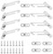 8 Packs Stainless Steel 304 Window Restrictors Locks for UPVC Windows, Child Safety Window Opening Restrictors with Screws, 4 Left Handed & 4 Right Handed Security Locks for Home Office
