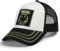 Amplified Trucker Baseballkappe mit verstellbarem Snapback-Verschluss, Atmungsaktiv - Nirvana, Weiss-Schwarz-Gelb