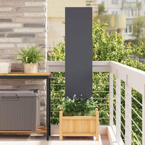 Raumteiler Für Garten Wanddeko Sichtschutz,Garten Sichtschutz Leinwand Anthrazit 32 x 140 cm,Kann Schnell Zusammengebaut Werden,Einfach Zu Warten