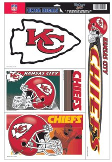 Wincraft Kansas City Chiefs Statischer Aufkleberbogen