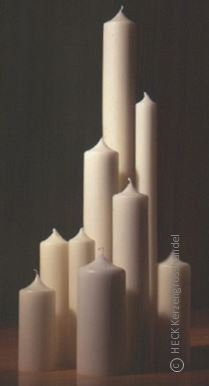 Kommunionkerzen Kerzenrohling zur Verzierung 60 x 300 mm in Elfenbein/Creme