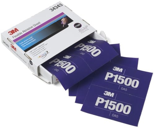 3M 34343 Flexible Abrasive Hookit Sheet 5.5 in x 6.8 in P1500