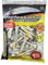 PRIDE GOLF Professional System Plastic Pride PTS Evolution Combo 2 3/4 & 1 1/2 Clamshell of 50 Tees, Weiß-weiß, 2-3/4 Inch