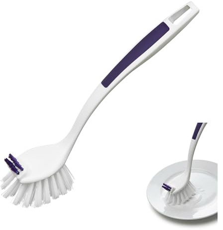 Premier Housewares Purple Dish Brush For Cleaning/Washing Dishes Brush Cleaner For Your Kitchen Comfortable Grip Robust Bristles Cleansing Brush 25 x 14 x 6