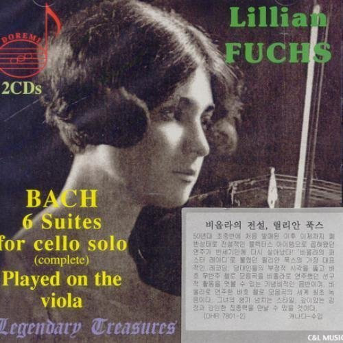 6 BACH CELLO SUITES FOR SOLO [PURPLE VERSION] by LILLIAN FUCHS [Korean Imported] (2006) by LILLIAN FUCHS