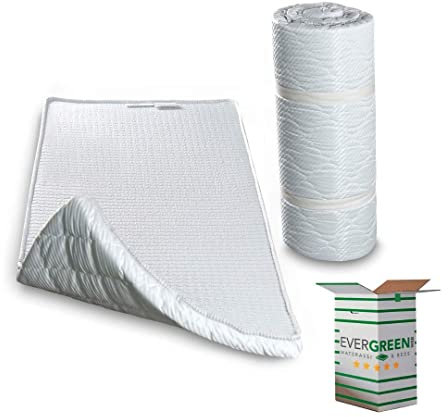 EVERGREENWEB Kaltschaum Matratze 120x195 cm, Hoch 5 cm, EINROLLBAR, Ergonomisch, Ideal als Rollmatratze für Camping oder Fitness Aktivitäten, Yoga, Pilates, Stretching, Härtegrad 2 (H2) | TWISTBED