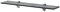 vidaXL Wand Regal Glasregal Glasboden Glasablage Badregal Schwarz 60x20 cm 8 mm