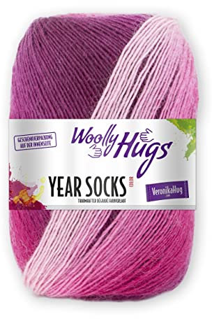 Woolly Hugs Year Socks, April 04, 5x20 cm