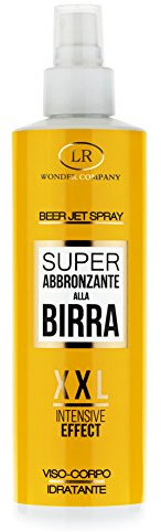 Hollywood Beer Jet Spray XXL, super abbronzante e idratante alla Birra viso & corpo (200 ml) - Wonder Company