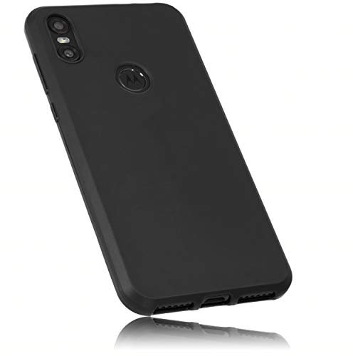 mumbi Hülle kompatibel mit Motorola One Handy Case Handyhülle, schwarz