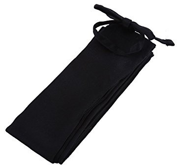 Fishing Rod Sleeve, Portable Cotton Cloth Rod Protector Case Rod Storage Bag Covers Fishing Accessory, Black