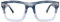 Zeelool Riley FA0761-01 Unisex-Brillengestell mit klaren Gläsern, rechteckig, Hellblau