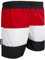 GUGGEN Mountain Badehose für Herren Schnelltrocknende Badeshorts 597 mit Kordelzug Beachshorts Boardshorts Schwimmhose Männer mit Muster Schwarz Rot XL