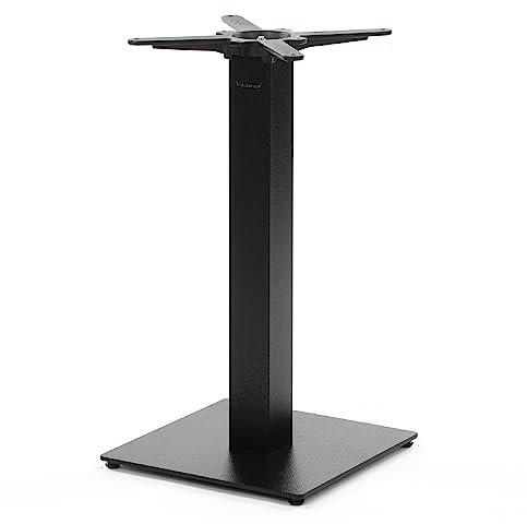 Dublino Premium Tischgestell Metall - PJ7087 | schwarz | Höhe 73 cm | Bodenplatte 40x40 cm | max. Tischplattengröße 70x70 cm | Ideal für Esstische