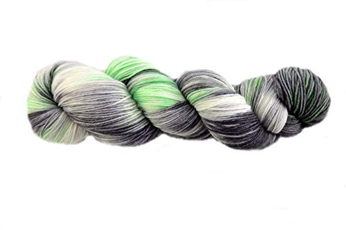 Sockenwolle Superfine handgefärbt -Black Forest - 75% Schurwolle / 25% Polyamid - Australische Schurwolle 22 Mikron 100 g ca 400 m