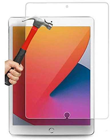 Protection d'écran complète en verre trempé 9H pour Apple iPad 10,2 8 Gen 2020 2021 (1)