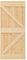 vidaXL Porta Scorrevole con Set Hardware 90x210 cm in Legno di Pino