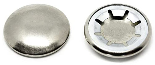 Arandelas Starlock con tapa de níquel de 5 mm para retención de eje, cubierta de clips de presión AN83 (paquete de 10)