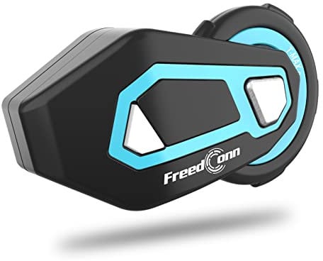 FreedConn Motorrad-Gegensprechanlage, kabelloser Headset-Lautsprecher, TMAX PRO Helm, Bluetooth-Kopfhörer, Headset, Kopfhörer, 6-Wege-Fahrer, 1000 m Gegensprechanlage, Motorrad, Universal-Paar für