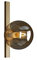 Wandleuchte Pluto, moderne Wandlampe aus Glas in Messing für Wohnzimmer & Esszimmer (1 flammig, E14 max.25 Watt),Wandstrahler,Glasleuchte,Wohnzimmerlampe…