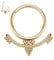 16G Septum Schmuck Gold Septun Clicker Ringe Daith Ohrringe Chirurgenstahl mit Perle Septum Ring Daith Piercing Schmuck Rook Ohrring Conch Nose Hoop Ring Tragus Knorpel Helix Ohrringe 10mm