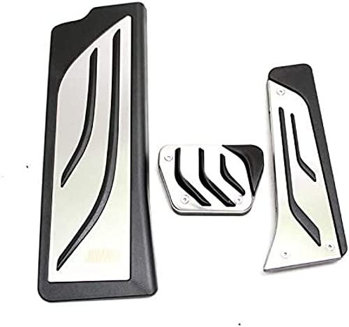3 STÜCKE Edelstahl Auto Pedale Kit at Beschleuniger Gas Bremse Fußstütze Pedalabdeckung, Für BMW 3er G20 G21 2020