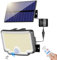nipify Focos Exterior Solares,【318 LED/270°Iluminación】 Luz con Sensor de Movimiento, 6500K, IP65 Luz Solar Exterior Jardin Lampara Solar con Mando a Distancia para Jardín, Garajes