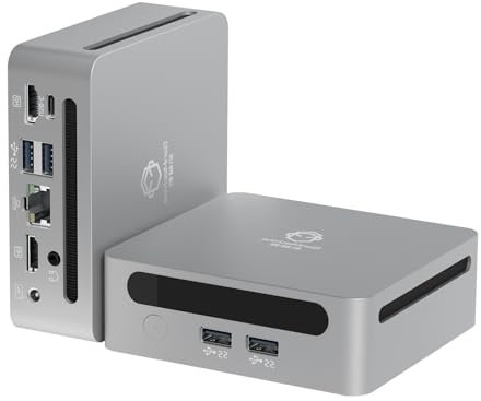 GenMachine Mini PC AMD Ryzen 7 5800H Mini Computers Up to 4.4GHz 8c/16t, 32GB DDR4, 1TB SSD & M.2 NVME, Gaming PC with Wifi6/BT5.2/DHMI/DP, Gaming/Office/Design