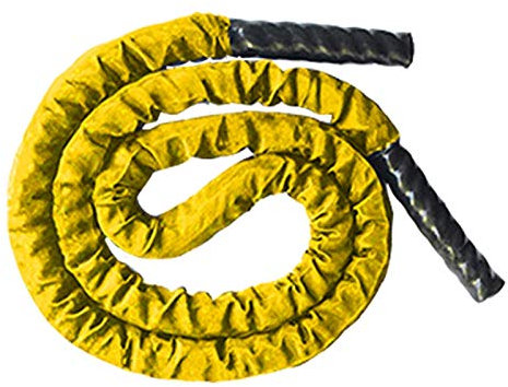 Biwwubik Corda per Saltare Pesante da 2,8 M Corda per Saltare Pesante e Spessa Allenamento Corda per la Forza Ponderata per Un Efficace - Giallo