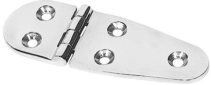 MirrorPolished Boat Hinge Steel Mount Hardware Boat Hinges Cabinet Stainless Hatches Marine Hinge Strap for Boats/Yachts Furniture Hinge Hardware Hinge Heavy Duty Hinge Corrosion-Resistant Hinge