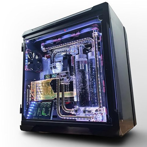 VIXIA High End Custom Watercooled Gaming PC - Metal tube - Intel Core i7 14700K 5.6GHz - GeForce RTX 4080 Super DDR6X 16GB - DDR5 64GB 6000Mhz - PCIe4.0 M.2 NVME 2TB - Full Dual Cooling - VXF-20M