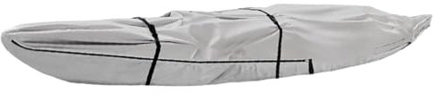 Canoe Storage Kayak Cover - Oxford Cloth Kayak Cover with handles | Waterproof Canoe Cover for Outdoor | Kayak Cover for Fishing Boat | Heavy Duty Sun Protection for Garage & Riverbanks