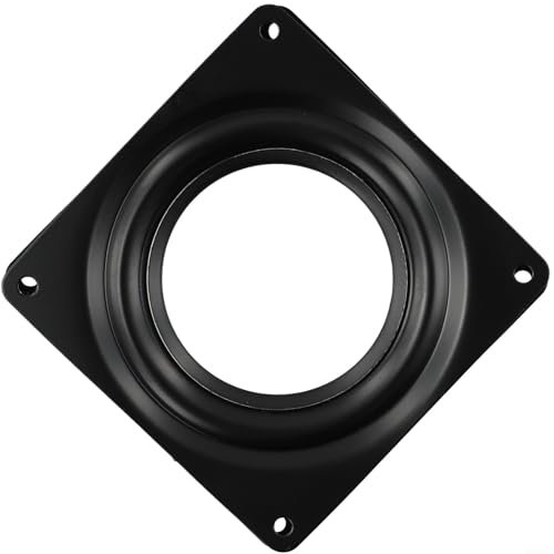 Placa giratoria giratoria con rodamiento de metal resistente, rotación suave de 360 grados, varios tamaños disponibles (4 pulgadas)