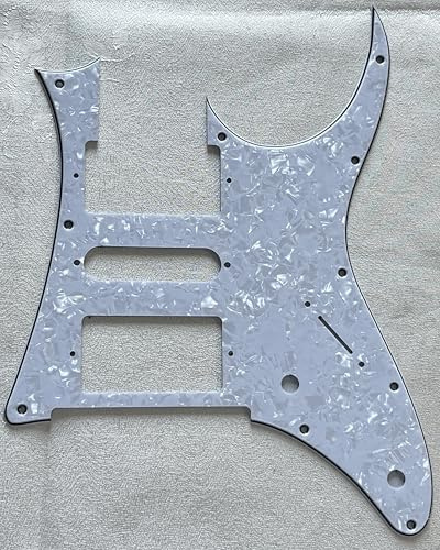 Plektrumschutz für Ibanez RG 350 DX Style Gitarre Pickguard Schlagbrett Schlagplatte (4-lagig White Pearl)