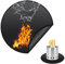 Fire Mat For Fire Pit, 20in Round Fire Pit Mat, 3 Layer Spark Embers Protection Mat for Hearth Chiminea for Decking for Decking,Grass,BBQ,Grill,Floor,Patio,Backyard,Camping
