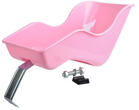Doll Cycling Seat - Cycle Clip- Strap, Carrier Dolls Toys | Child Friendly Design Simple Installation, Creative Play Accessory Cycle Seat, Pink Baby Doll Seat Compatible With Most Bicycles