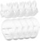 JOINPAYA Katzenmasken Mit Gummiband 10 Stück Handbemalt Blanko Papiermasken Geeignet Für Party Karneval Cosplay
