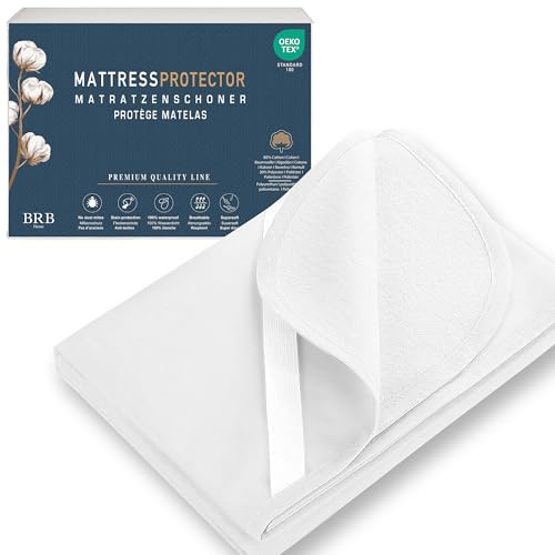 Matratzenschoner 90 x 200 - Oeko-TEX Zertifiziert wasserdichte Matratzenauflage Inkontinenzunterlage waschbar Nässeschutz 90x200 Atmungsaktiv (90 x 200 cm)