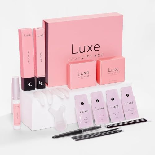Luxe Cosmetics - Kit de rehaussement de cils - Ensemble complet pour le lifting des cils - Nouvelle version Pro - Facile à appliquer et finition longue durée - Résultats professionnels jusqu'à 8