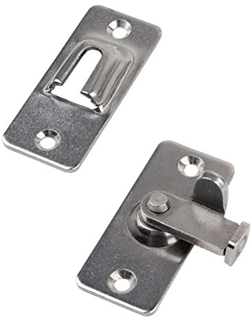 LIFKOME Serratura Barchino Inossidabile Per Porta Scorrevole Blocco Gradi Per Interni Ed Esterni Chiusura Sicura Per Fienile e Accesso Design Resistente e Funzionale