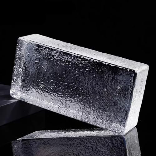 Raumteilerwand, rechteckige klare Glasbausteine, massive doppelseitige Kristallbausteine, dekorative Trennwand, transparente massive Glasbausteine, Paravent, Badezimmer, für Eingangswand, Wohnzimmer(H