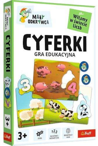 Trefl Ziffern - Kleiner Entdecker Lernspiel für Kinder ab 3 Jahren