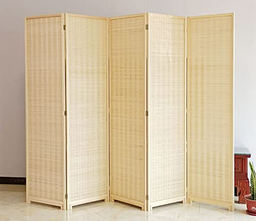Raumteiler aus Bambus, 150 cm, verstellbar, 120–170 cm, für Privatsphäre, Wechselkleidung, Balkon, Garage, stilvolle Trennwand
