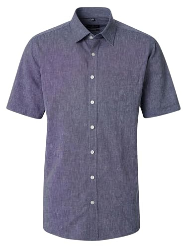 CASAMODA Freizeithemd Kurzarm Uni Comfort Fit