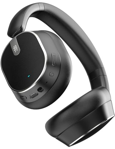 MMWOWARTS Hybrid Active Noise Cancelling Bluetooth Headphones,Bluetooth 6.0 Over Ear Wireless Headphones with 120H Playtime, Hi-Res Audio, Deep Bass, Memory Foam Ear Cups for Home Office Travel